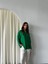 Kadın Alina Ön Patlı Oversize Keten Ayrobin Gömlek 4