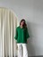 Kadın Alina Ön Patlı Oversize Keten Ayrobin Gömlek 5