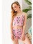 Kadın Panda Desenli Atlet Şort Pijama Takımı Pembe - 25Y 10041 5