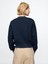 Kadın Lacivert Gap Logo Heavyweight Havlu Kumaş Crop Sweatshirt 4