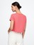 Kadın Turuncu %100 Organik Pamuk Vintage Soft Crop T-Shirt 4