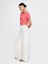 Kadın Turuncu %100 Organik Pamuk Vintage Soft Crop T-Shirt 5