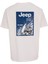 Bisiklet Yaka Baskılı Kırık Beyaz Erkek T-Shirt J5SM-TST7289 2