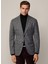 Slim Fit Gri Erkek Ceket HM443432 1