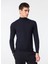 Yarım Balıkçı Yaka Slim Fit Lacivert Erkek Kazak WM19.ZMG9.U780 3