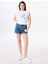 Indigo Kadın Basic Yıkamalı Denim Şort F5SL-SHT0350 1