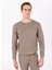 Bisiklet Yaka Regular Fit Bej Erkek Kazak UMA24028MA 3