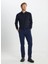 Normal Bel Dar Paça Slim Fit Lacivert Erkek Pantolon ACE012510149 3