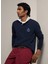 Polo Yaka Koyu Lacivert Erkek Sweatshırt HM570837 4