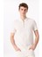 Kırık Beyaz Erkek Basic Polo T-Shirt F5SM-TST 2734 1