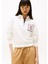 Polo Yaka Beyaz Kadın Sweatshırt DW0DW20537YAC 2