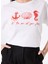Bisiklet Yaka Nakışlı Kırık Beyaz Kadın T-Shirt F5SL-TST0253 4
