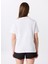 Bisiklet Yaka Nakışlı Kırık Beyaz Kadın T-Shirt F5SL-TST0253 5