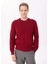 Bisiklet Yaka Slim Fit Bordo Erkek Kazak HM703237 1