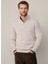 Bato Yaka Slim Fit Ekru Erkek Kazak HM703242 2