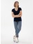 V Yaka Lacivert Kadın T-Shirt TV0125 4
