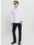 Slim Fit Düğmeli Yaka Beyaz Erkek Gömlek ACE020252040_BYZ 1