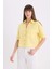 Boxy Fit Basic Düz Kısa Kollu Gömlek V2523AZ25SP 3