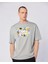 Tarsty Tee Erkek Gri Comfort Fit Tişört 4