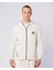 Fabio Full Zip Erkek Ekru Regular Fit Fermuarlı Eşofman Üstü 1