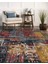 Vintage Desenli Halı, Pamuk Dokuma Pamuklu Taban Dekoratif Halı Kilim 60 2