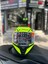 Storm 2 Dodger Mat Siyah-Neon Sarı Full Face Motosiklet Kask 2