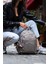 Unisex Suya Dayanıklı Krinkıl Kumaş Çok Gözlü Orta Boy Laptop Okul ve Sırt Çantası 2