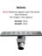 33 cm Paslanmaz Izgaralı Lineer Duş Kanalı Koku Önleyicili (Yer Süzgeci / Duş Izgarası) 1