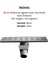 60 cm Paslanmaz Izgaralı Lineer Duş Kanalı Koku Önleyicili (Yer Süzgeci / Duş Izgarası) 1