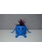 3D Oturan Mini Saksı Mavi 1