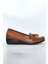 Kadın Taba Hakiki Deri Comfort Topuk Jelli Ayakkabı ( ELM-0042 ) 1