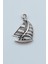 Yelkenli Kolye Ucu - Antik Gümüş Kaplama - Kod:157 1