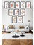 10 Parça Minimalist Çiçek Çerçeve Görünümlü Tablo 1