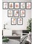10 Parça Minimalist Çiçek Çerçeve Görünümlü Tablo 2