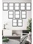 10 Parça Minimalist Çiçek Çerçeve Görünümlü Tablo 4