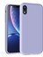 Apple iPhone Xr Uyumlu Kadife Iç Yüzeyli Yumuşak Silikon Yüksek Kalite Lansman Kılıf-Lila 1