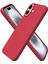 Apple iPhone 16 Plus Uyumlu Kadife Iç Yüzeyli Yumuşak Silikon Yüksek Kalite Lansman Kılıf-Kırmızı 1