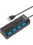 4 Port USB 2.0 Çoklayıcı Çoğaltıcı Hub Anahtarlı Işıklı - Ic Chipli USB Çoklayıcı 1
