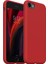 Apple iPhone 7-8-Se 2020 Uyumlu Kadife Iç Yüzeyli Yumuşak Silikon Yüksek Kalite Lansman Kılıf-Kırmızı 1