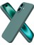Apple iPhone 16 Uyumlu Kadife Iç Yüzeyli Yumuşak Silikon Yüksek Kalite Lansman Kılıf-Yeşil 1
