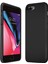 iphone 7 Plus/8 Plus Uyumlu Kadife Iç Yüzeyli Yumuşak Silikon Yüksek Kalite Lansman Kılıf-Siyah 1