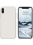 iphone x ve Xs Uyumlu Kadife Iç Yüzeyli Yumuşak Silikon Yüksek Kalite Lansman Kılıf-Beyaz 1