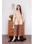 Krem Fırfırlı Bağlamalı Tunik 3