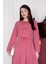 Pembe Fiyonk Detay Elbise 4