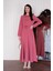Pembe Fiyonk Detay Elbise 2