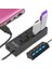 4 Port USB 2.0 Çoklayıcı Çoğaltıcı Hub Anahtarlı Işıklı Adaptörlü - Ic Chipli USB Çoklayıcı 5