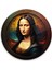 Monalisa Sanatsal Yuvarlak Cam Tablo 5