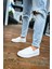 SHO091 Bağcıksız Slip-On Rbt Brecon Erkek Ayakkabı Beyaz 2