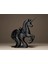 Modern Unicorn Biblo, 15 cm Siyah Dekoratif Tek Boynuzlu At Pinterest Obje Hediyelik 1