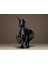 Modern Unicorn Biblo, 15 cm Siyah Dekoratif Tek Boynuzlu At Pinterest Obje Hediyelik 2